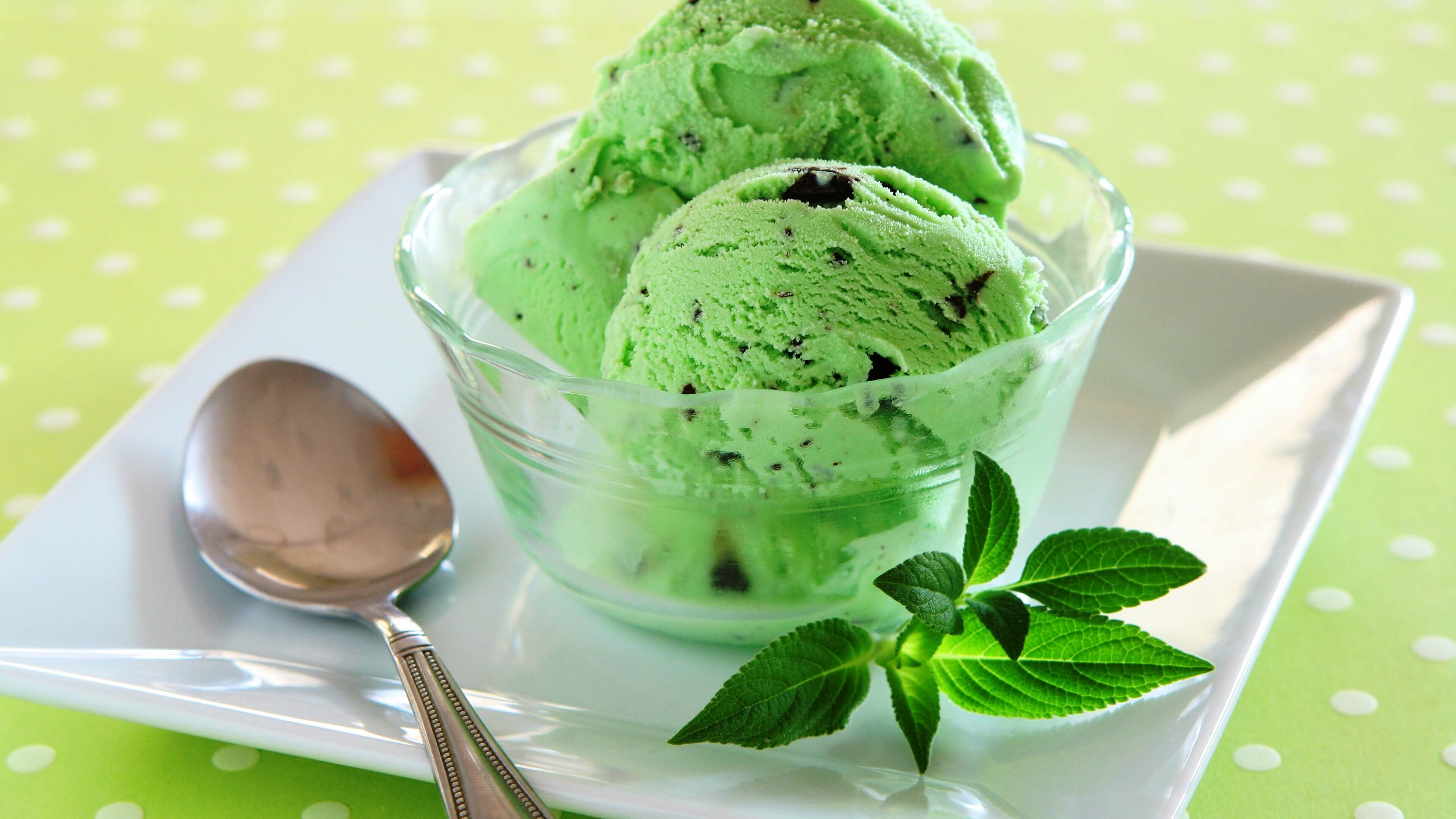 3840x2160 Mint Ice Cream HD Desktop Wallpaper 46807, Desktop