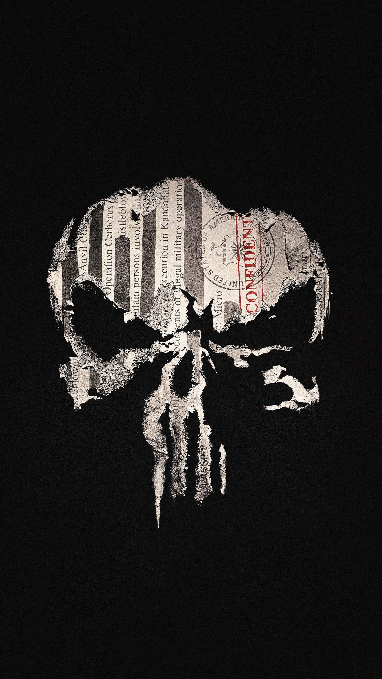 1540x2740 Punisher Phone Wallpaper, Phone