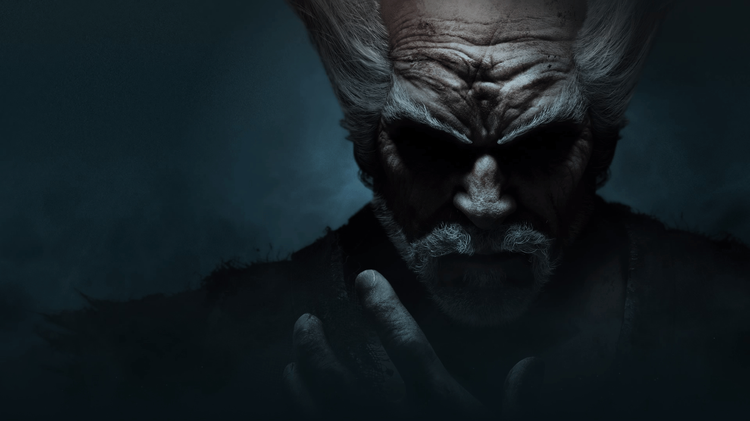 2560x1440 Tekken 7 Clean Heihachi blue wallpaper (1440p), just in case anyone, Desktop