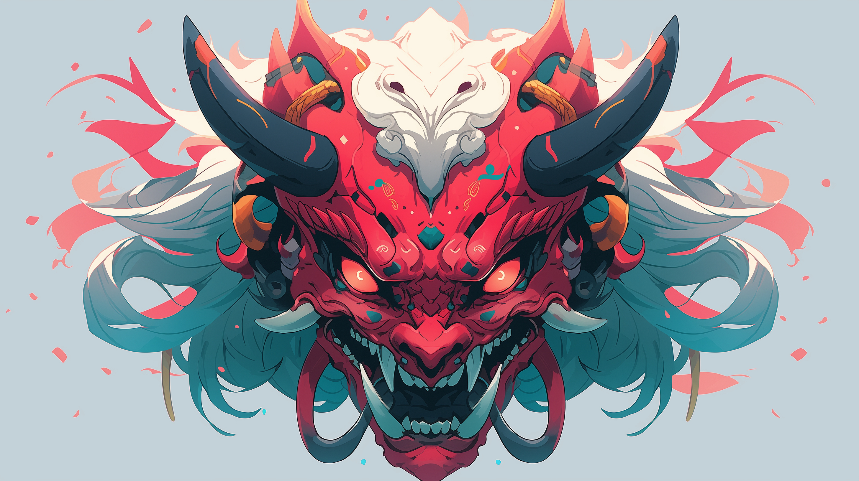 2920x1640 Stunning HD Oni Mask Wallpaper, Desktop