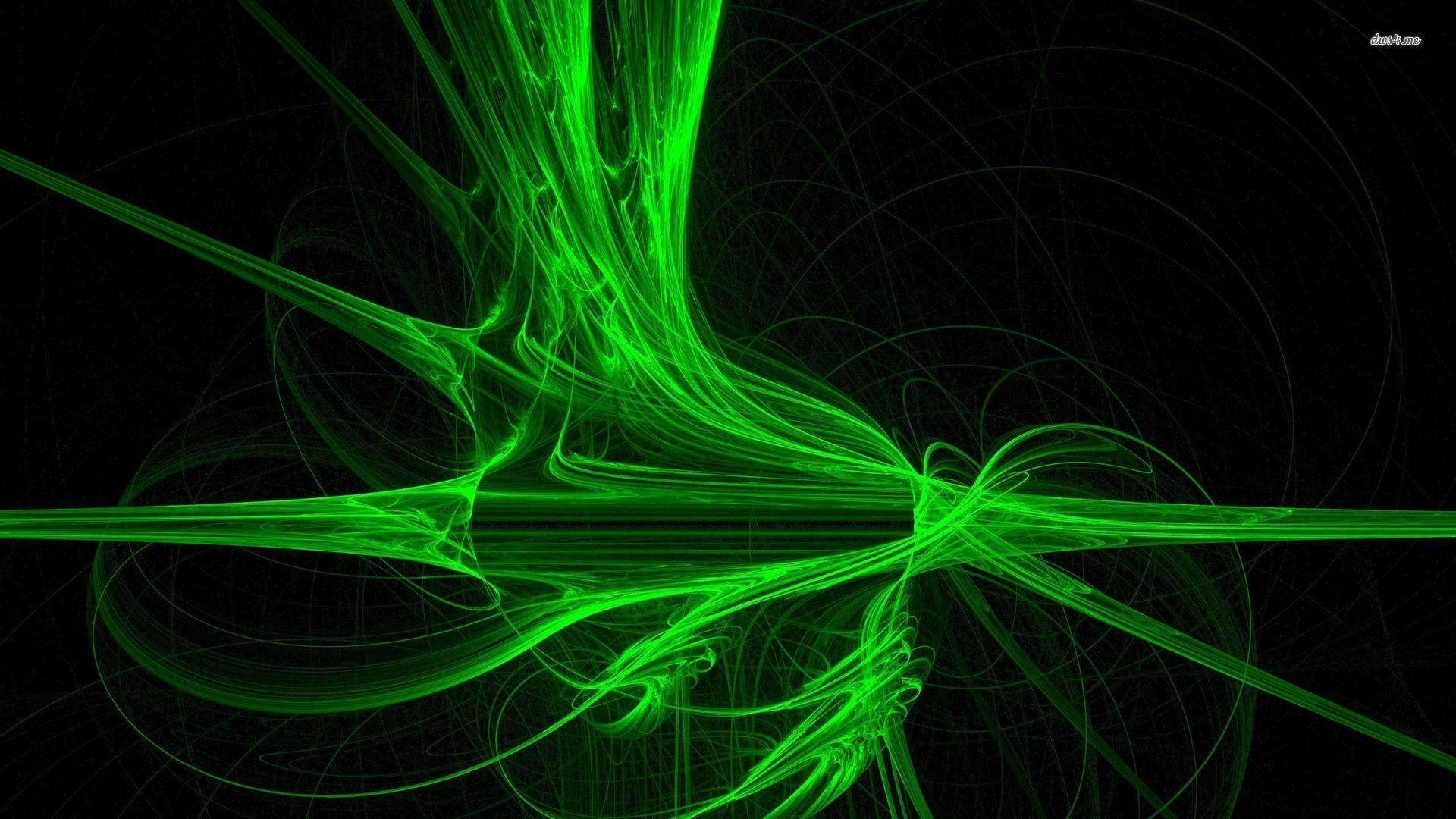 1920x1080 Neon Green Abstract Wallpaper, Desktop