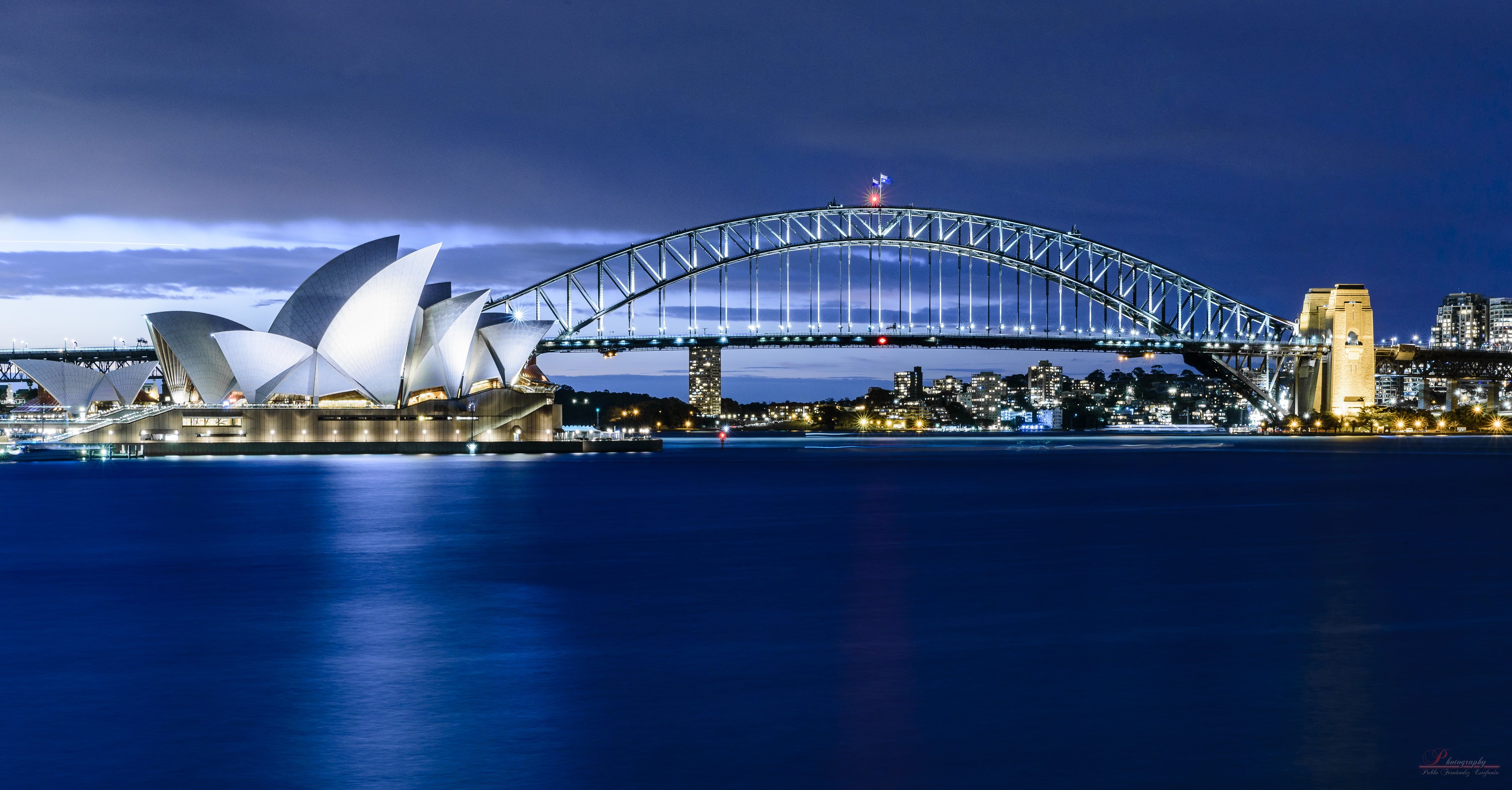 5910x3090 Sydey Opera House Near Harbour bridge landscape photo, sydney HD, Desktop