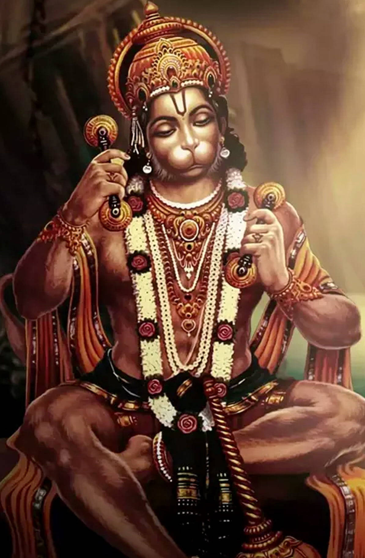 1200x1830 Download Shree Ram Hanuman Digital Art Wallpaper, Phone