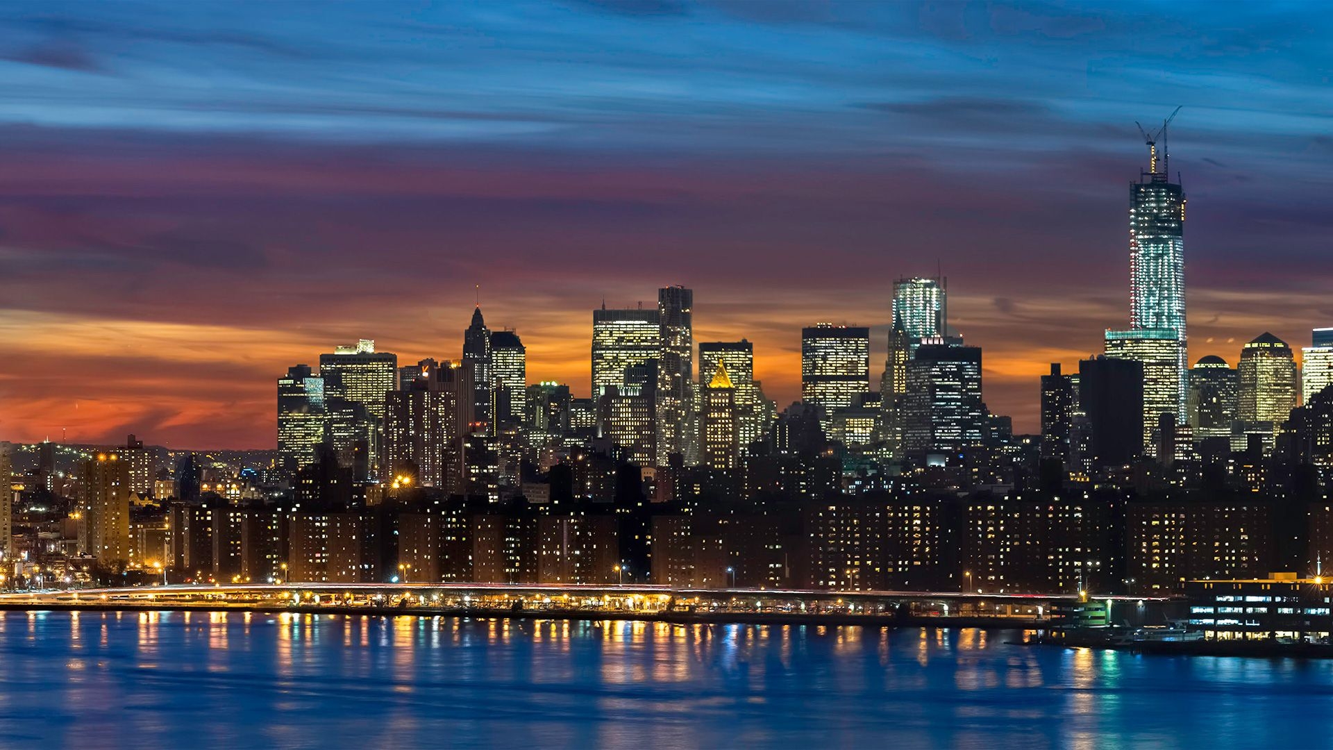 1920x1080 Manhattan Skyline New York Panorama HD wallpaper, Desktop