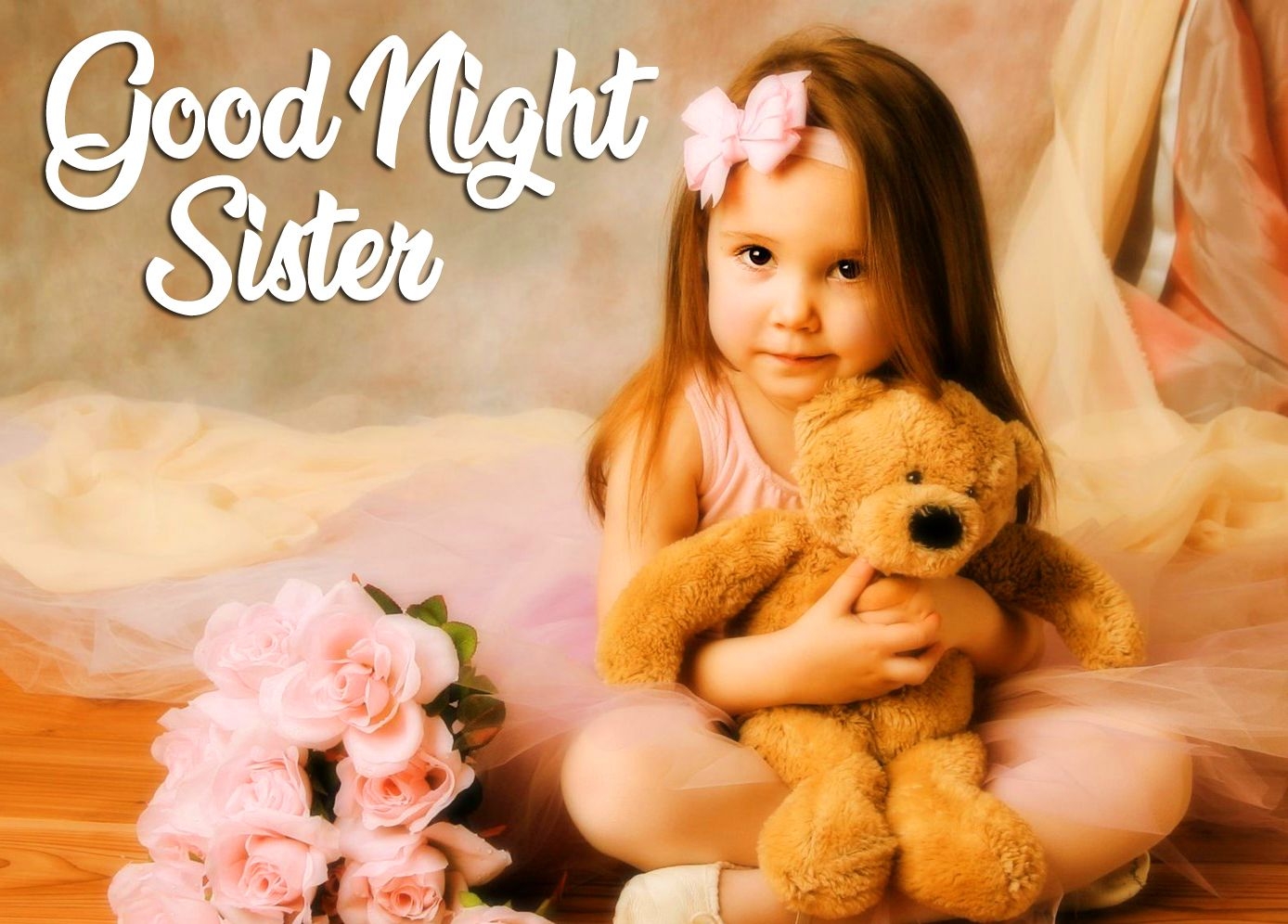 1390x1000 Beautiful Good Night Sister Image HD, Desktop