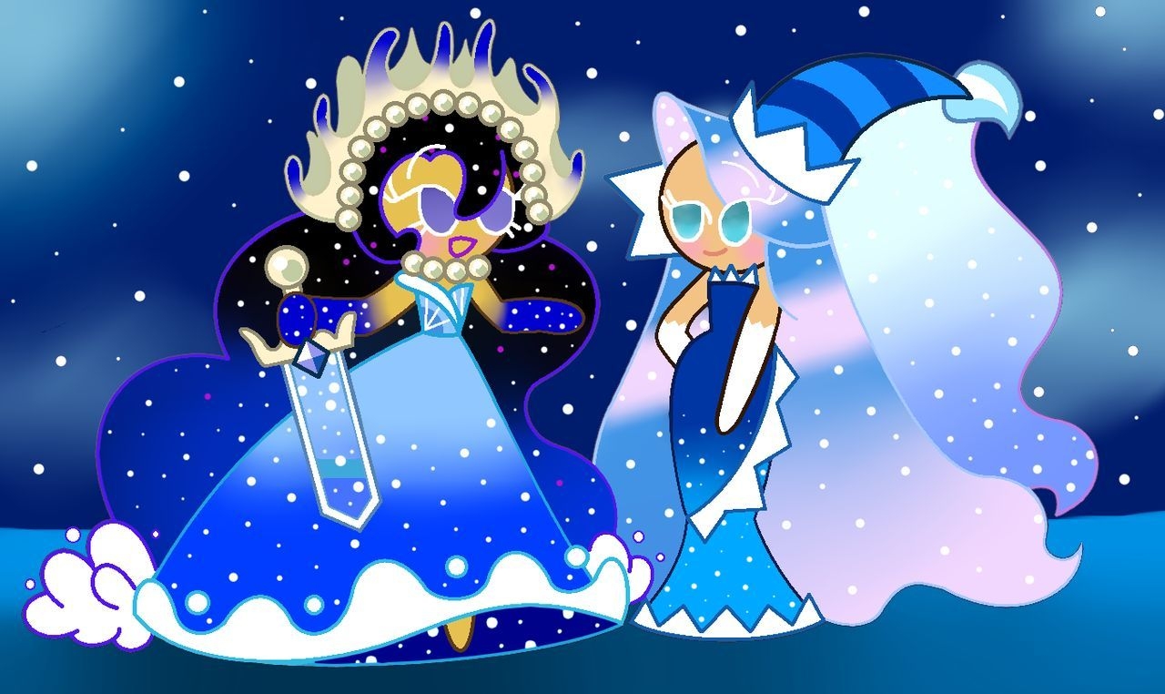 1280x770 Moonlight cookie and sea fairy cookie swap clothes. Cookie run, Cookie swap, Person drawing, Desktop