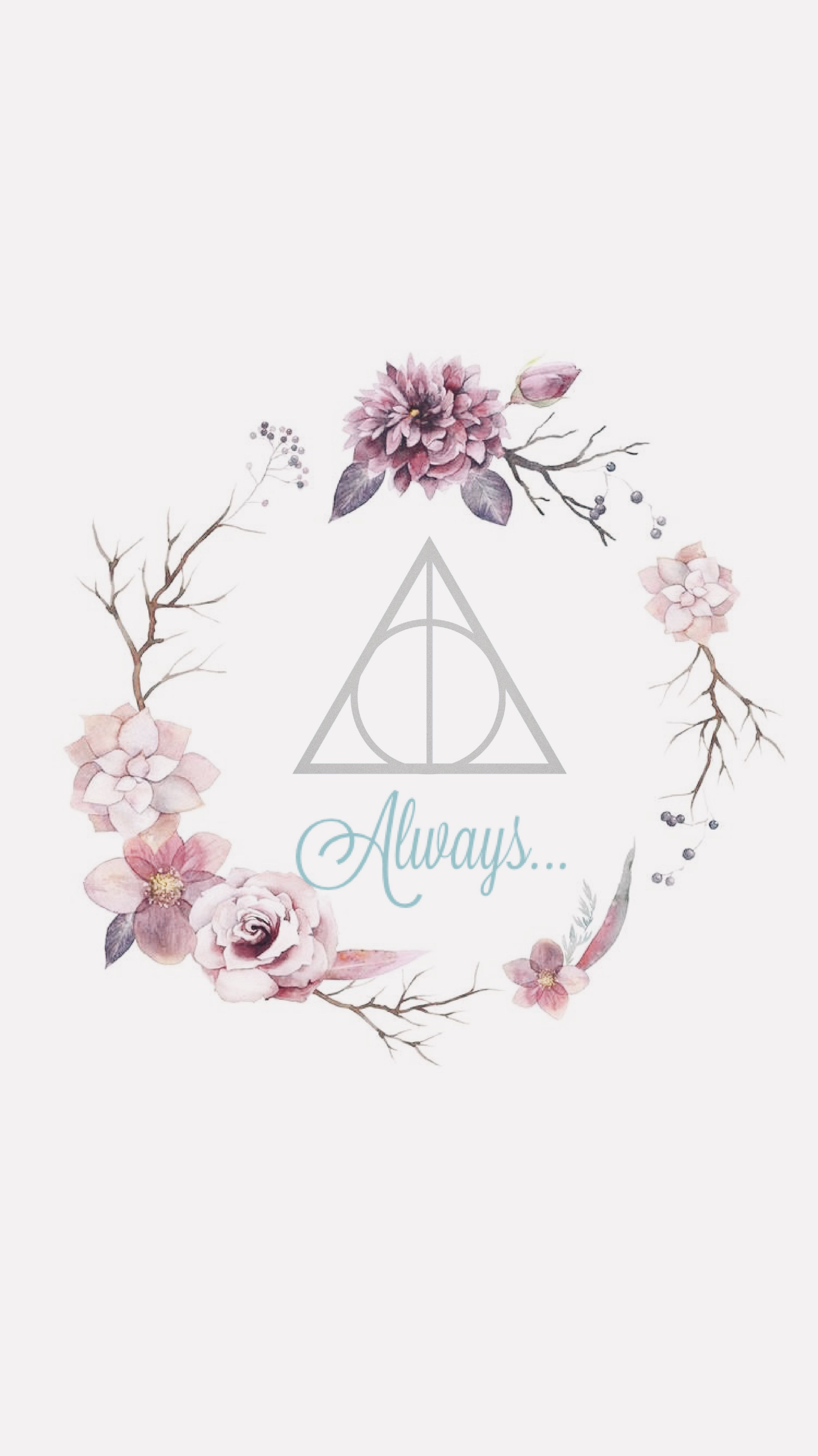 3270x5810 Wallpaper Harry Potter Always Pink girly cute flowers dealthy hallows. Harry potter background, Harry potter wallpaper phone, Harry potter phone, Phone