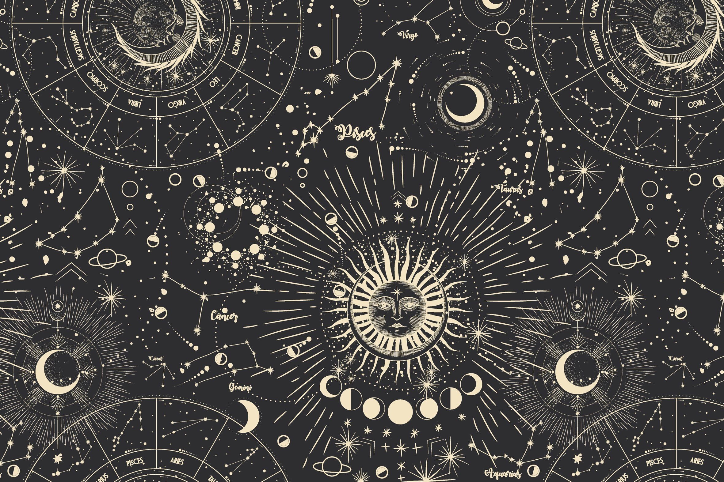 2370x1580 Cosmic Magic Textures. Witchy wallpaper, Celestial art, Magic, Desktop