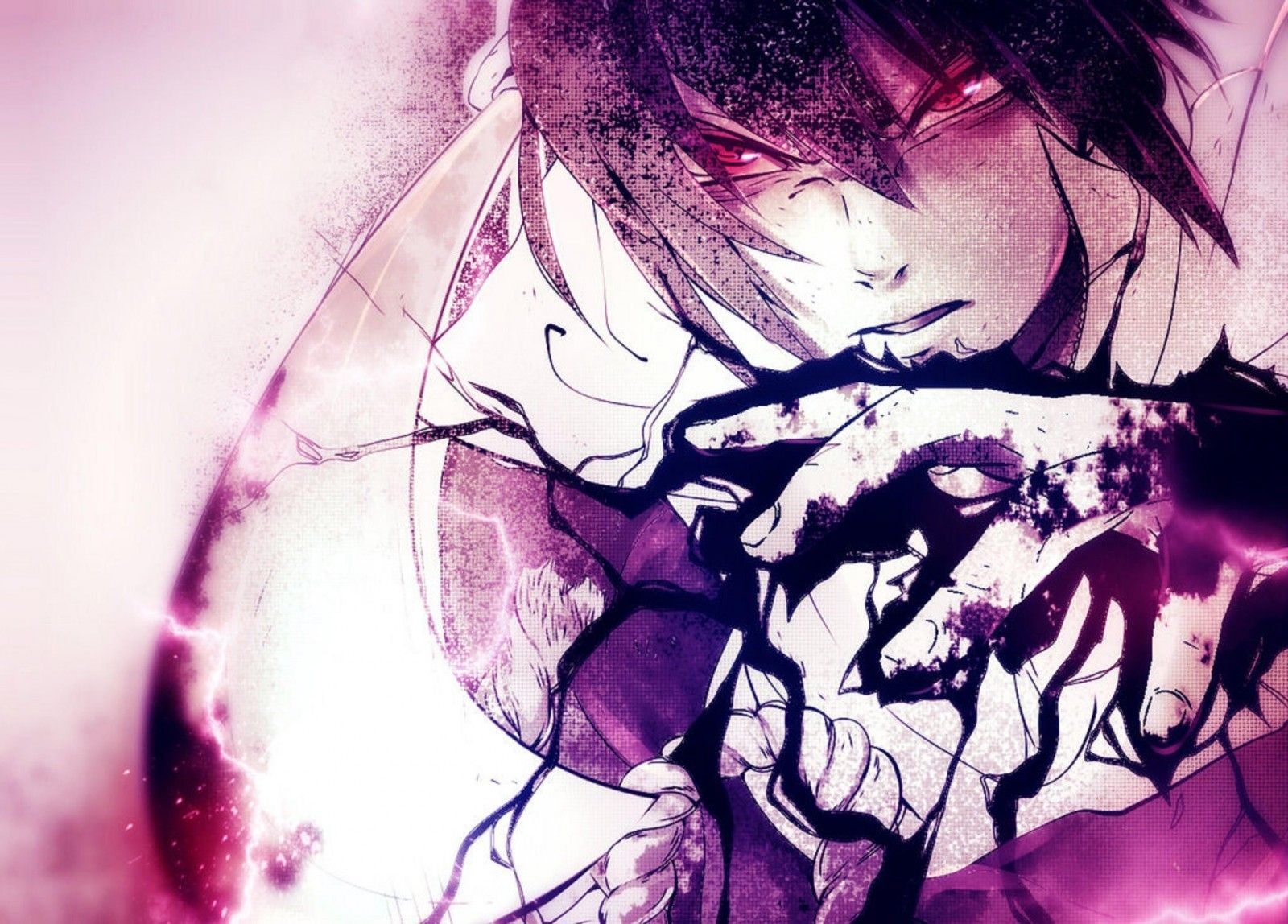 1600x1150 illustration, anime, anime boys, purple, Naruto Shippuuden, Sharingan, Uchiha Sasuke, emotion, color. Mocah.org HD Wallpaper, Desktop