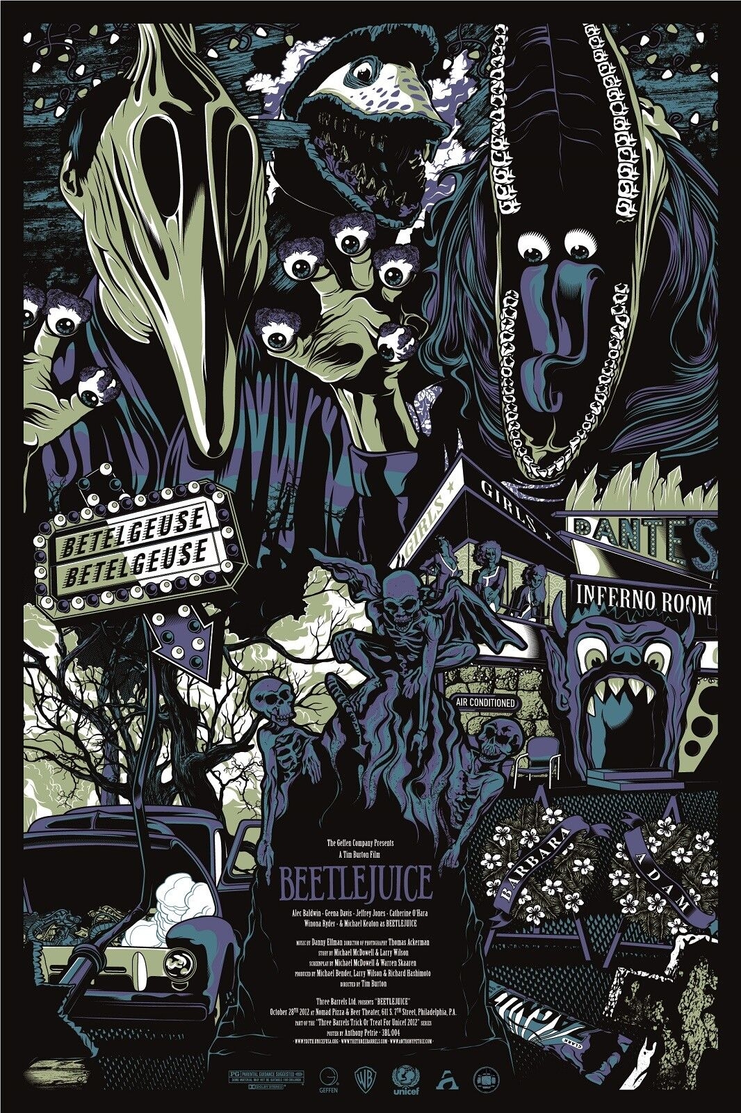 1070x1600 Beetlejuice Movie Art Poster T052. A4, Phone