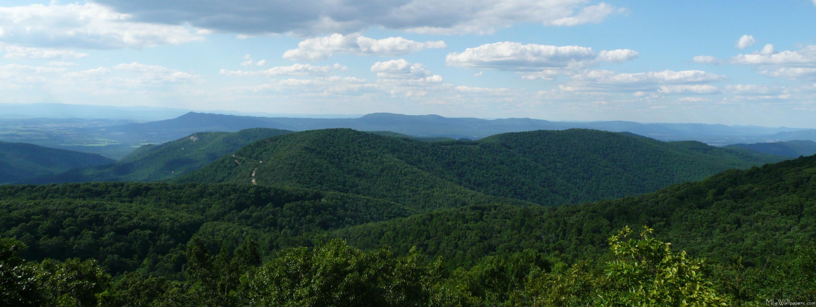 3190x1200 MLe Mountains I, Dual Screen