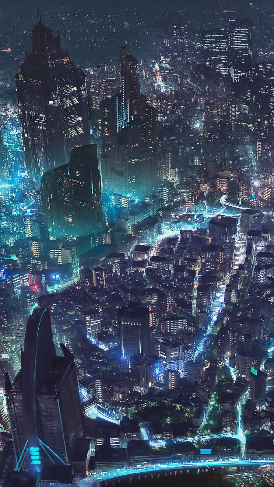 900x1600 Cyberpunk City iPhone Wallpaper.hdwallpaperfx.com, Phone