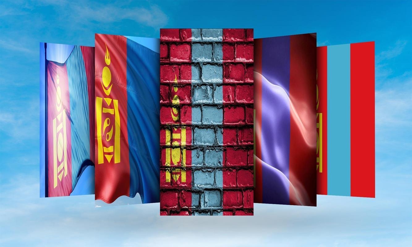 1340x800 Mongolia Flag Wallpaper for Android, Desktop