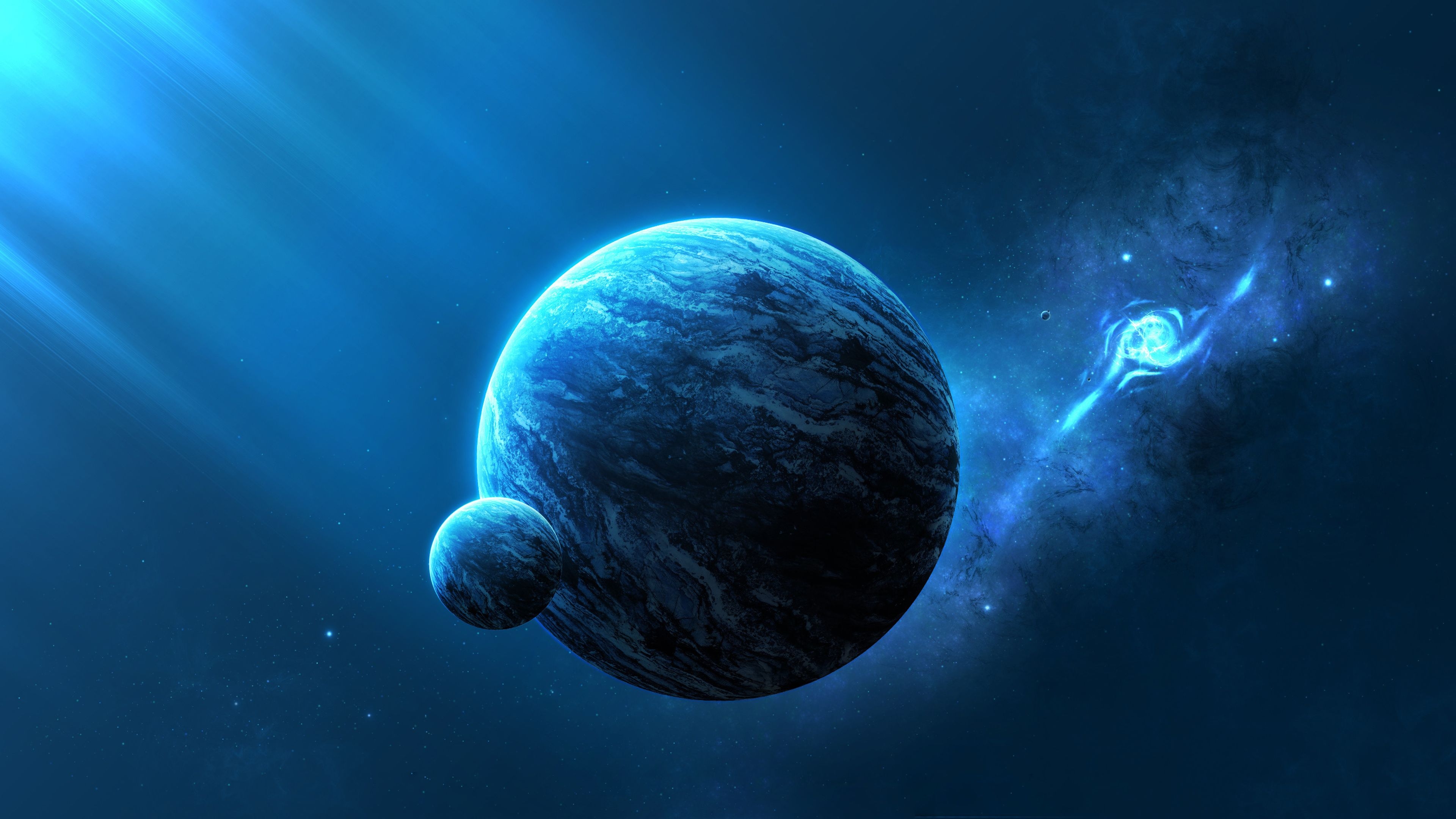 3840x2160 Blue Planet Wallpaper Free Blue Planet Background, Desktop