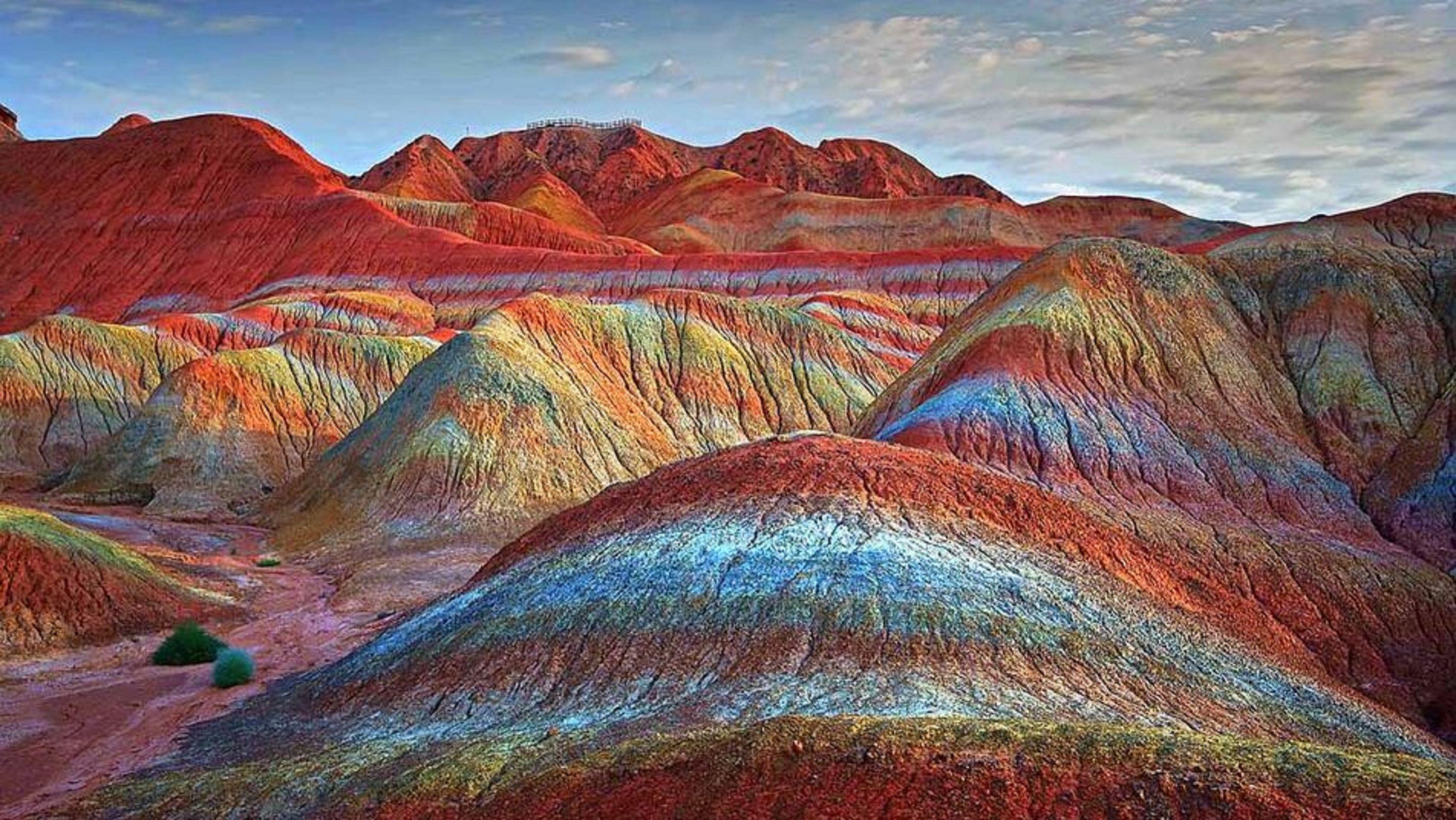 2860x1610 Zhangye Danxia Landform Geological Park, Gansu Province, China, Desktop