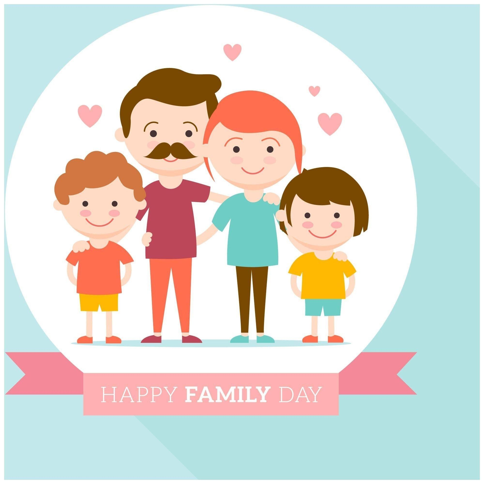 2000x2000 Ibu Wallpaper Elegant Happy Family Day Cute Love Background, Phone