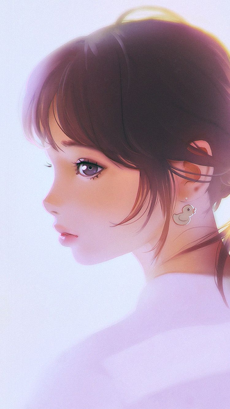 750x1340 Girl Face Cute Ilya Kuvshinov Illustration Art, Phone