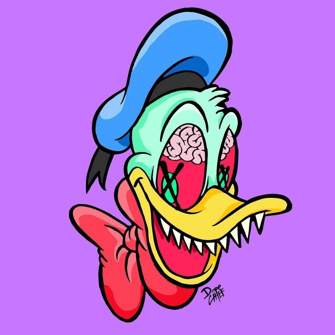 1080x1080 Dope Cartoon Wallpaper, Phone