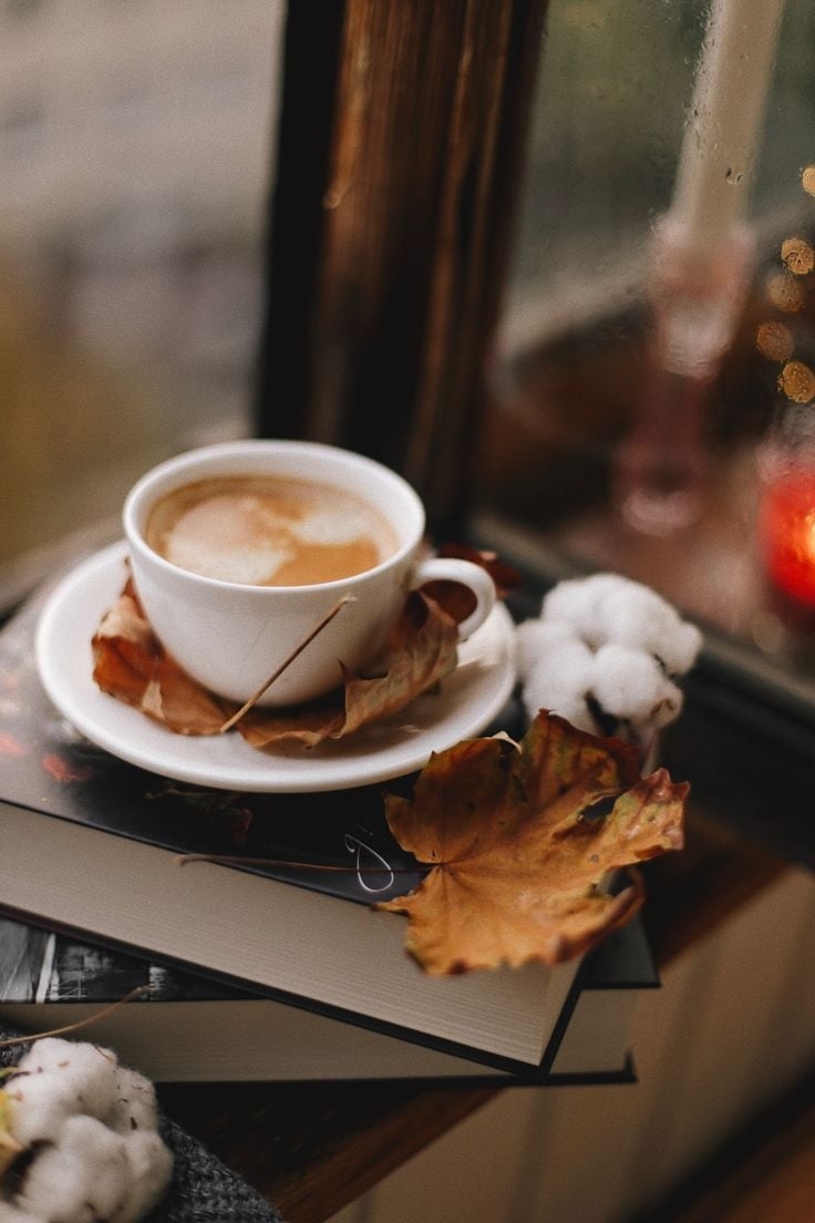 740x1110 Autumn Coffee Books Wallpaper Free Autumn Coffee Books Background, Phone