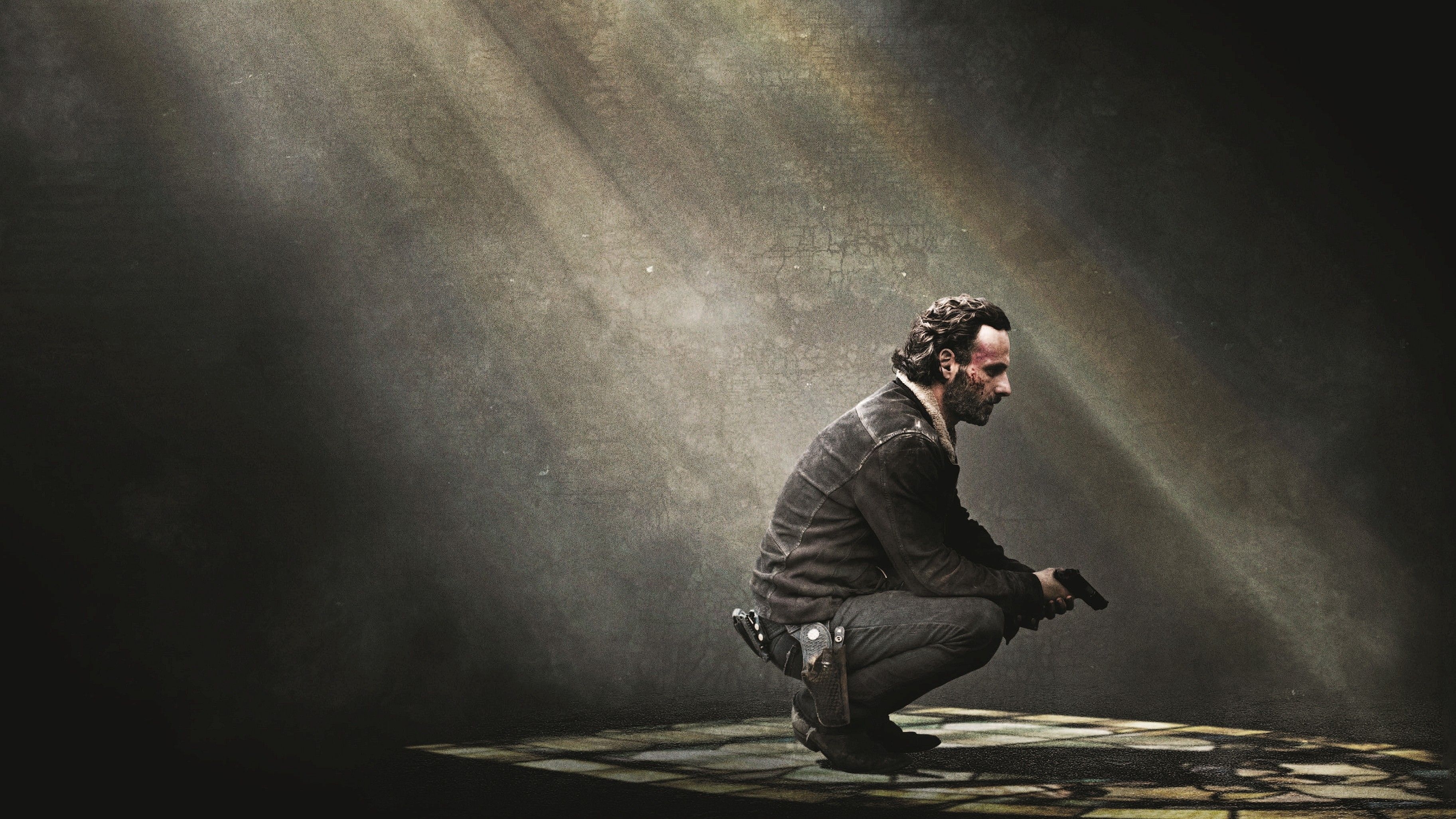 3650x2060 Wallpaper Rick Grimes, The Walking Dead, 4K, TV Series, Desktop