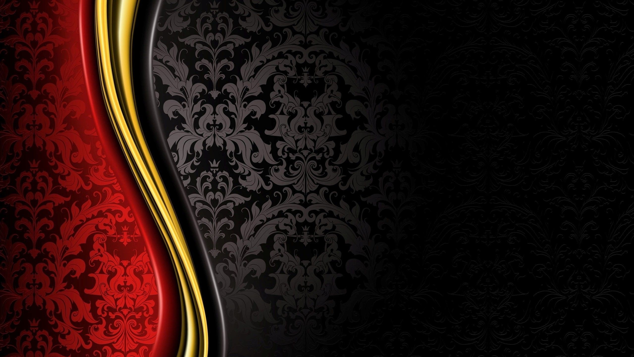 2560x1440 luxury, Royal, Grand, Black, Gold, Red, Abstract Wallpaper HD, Desktop