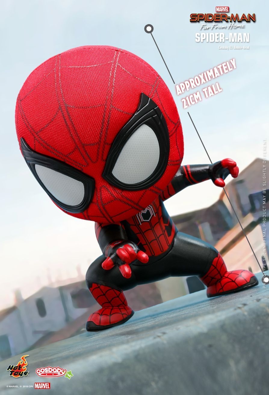 900x1320 Hot Toys, Spider Man: Far From Home Cosbaby Bobble Head. Superhero Wallpaper, Spiderman Cartoon, Spiderman Artwork, Phone