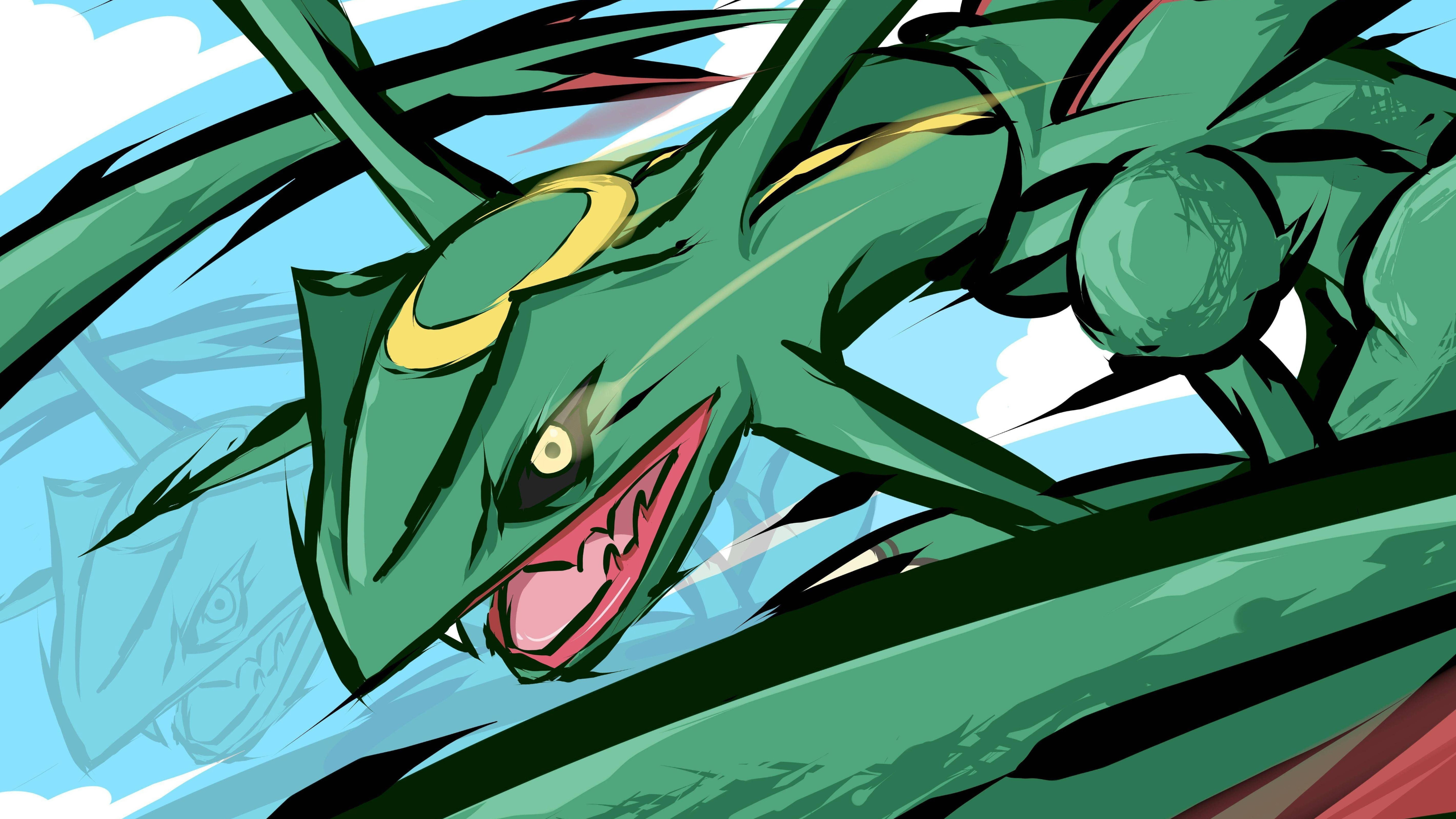 3840x2160 Pokemon Rayquaza Chromebook Pixel HD 4k Wallpaper, Image, Background, Photo and Picture, Desktop