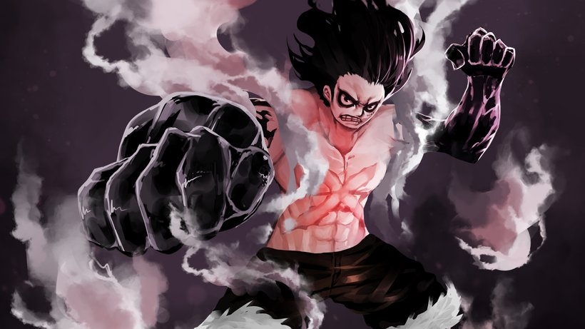 820x470 Luffy Snakeman Gear Fourth One Piece 4K, Desktop