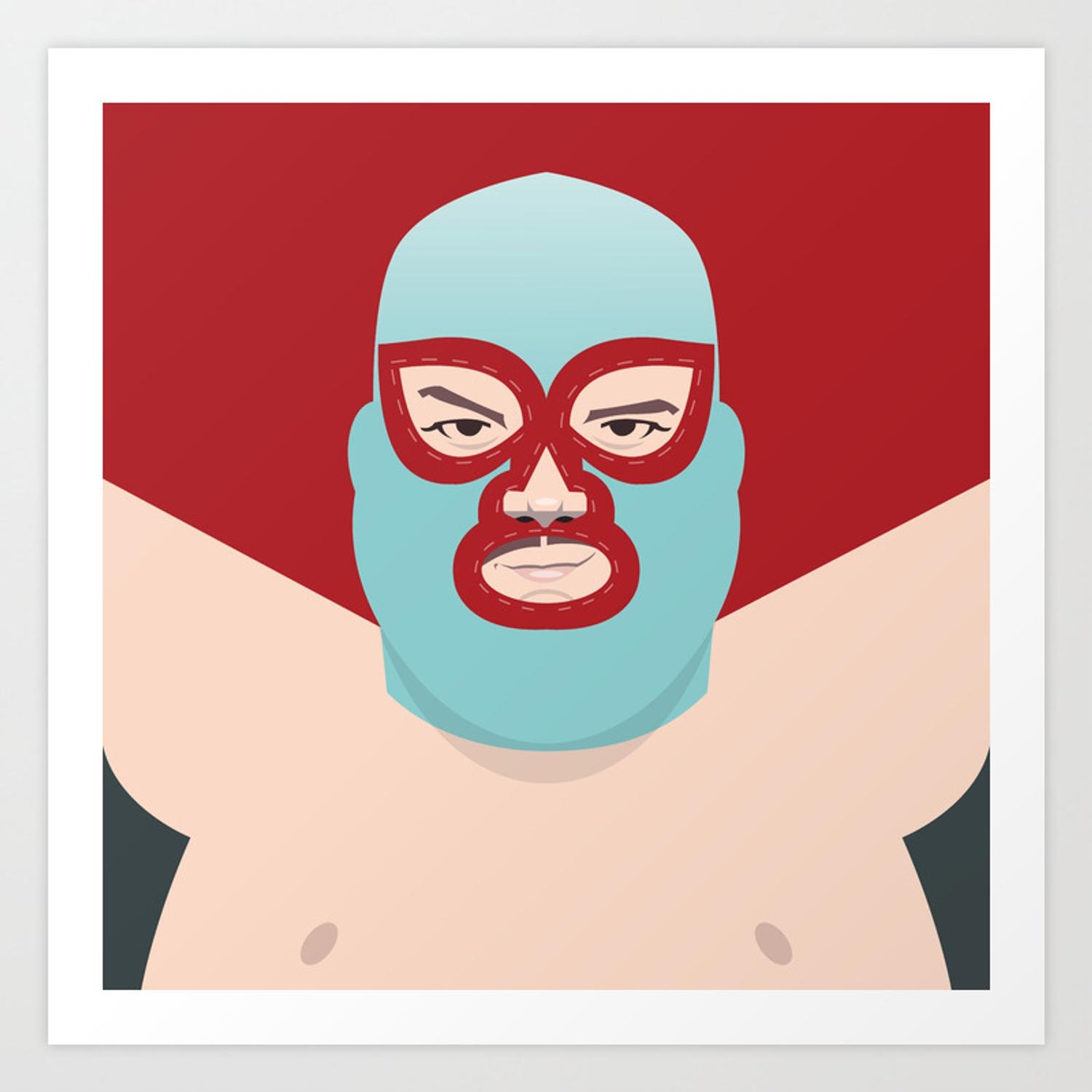 1500x1500 Nacho Libre Art Print, Phone