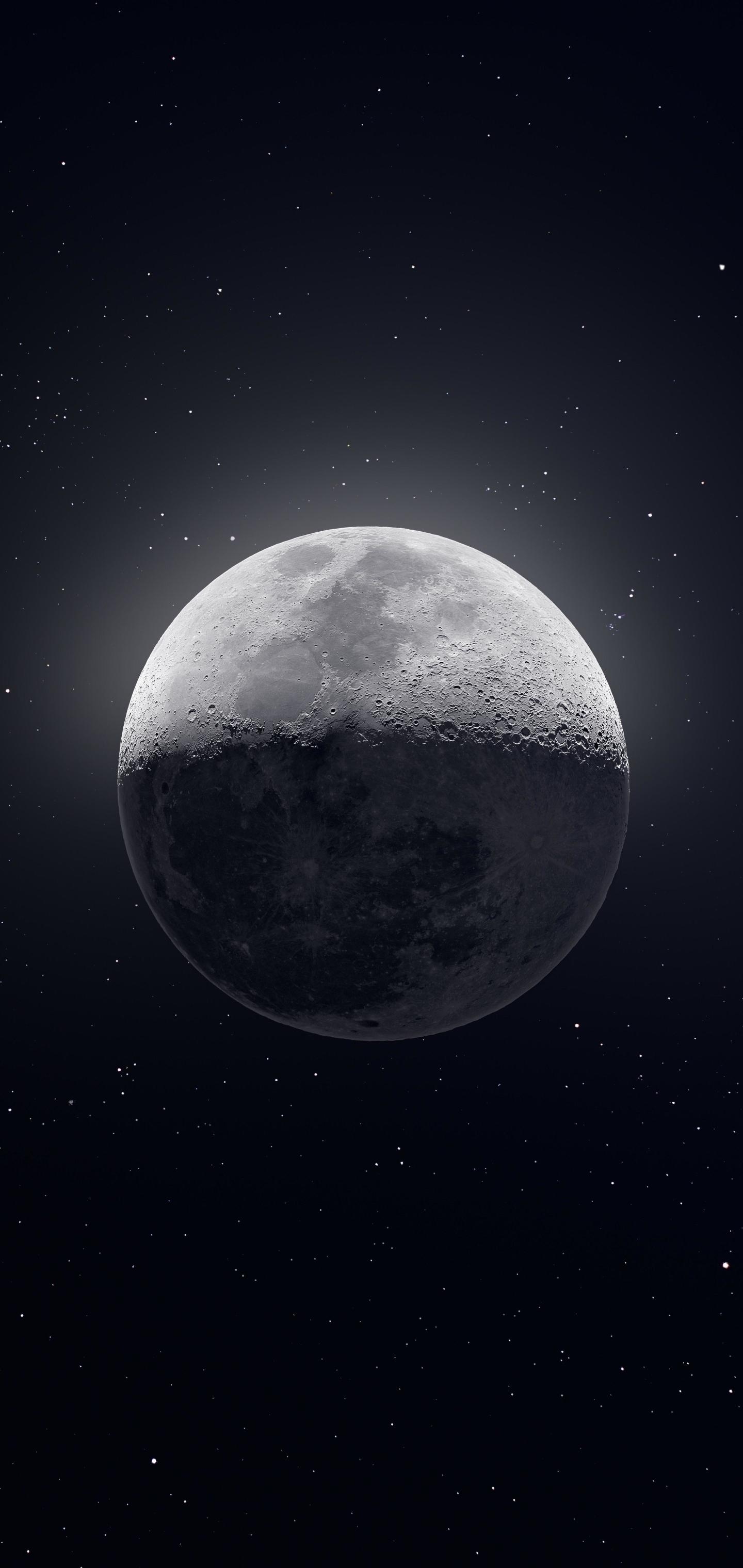 1440x3040 Moon Ultra 4K 8K  Resolution Wallpaper, Phone