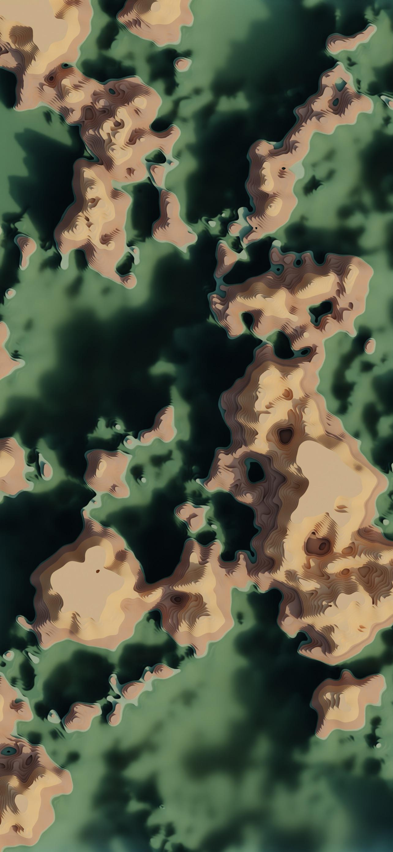 1290x2780 Topographic wallpaper, Phone