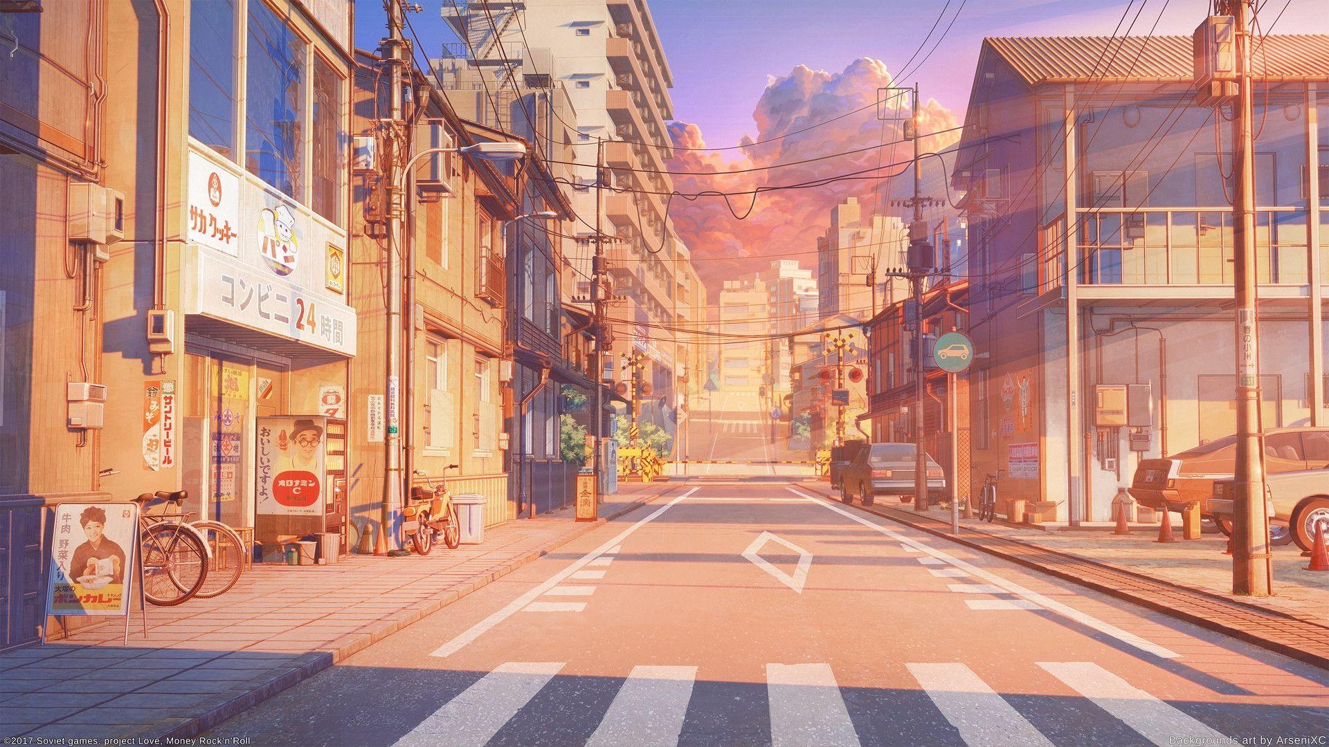 1920x1080 Anime Street Wallpaper Free Anime Street Background, Desktop