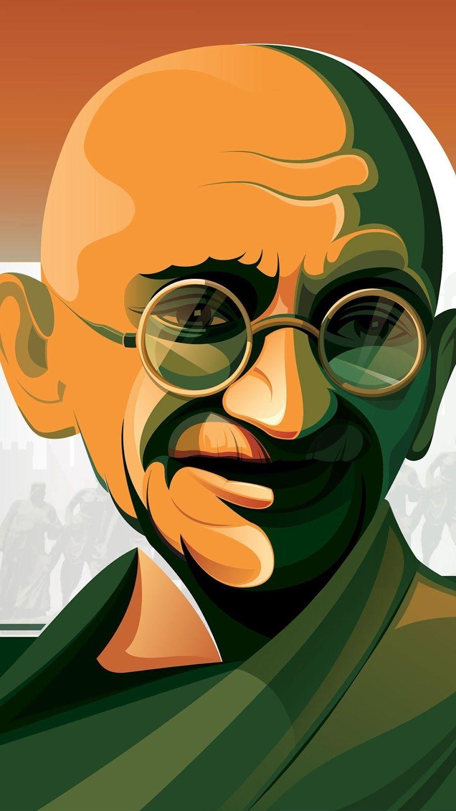 900x1600 Mahatma Gandhi HD 4K, Art. India art, Mahatma, Phone