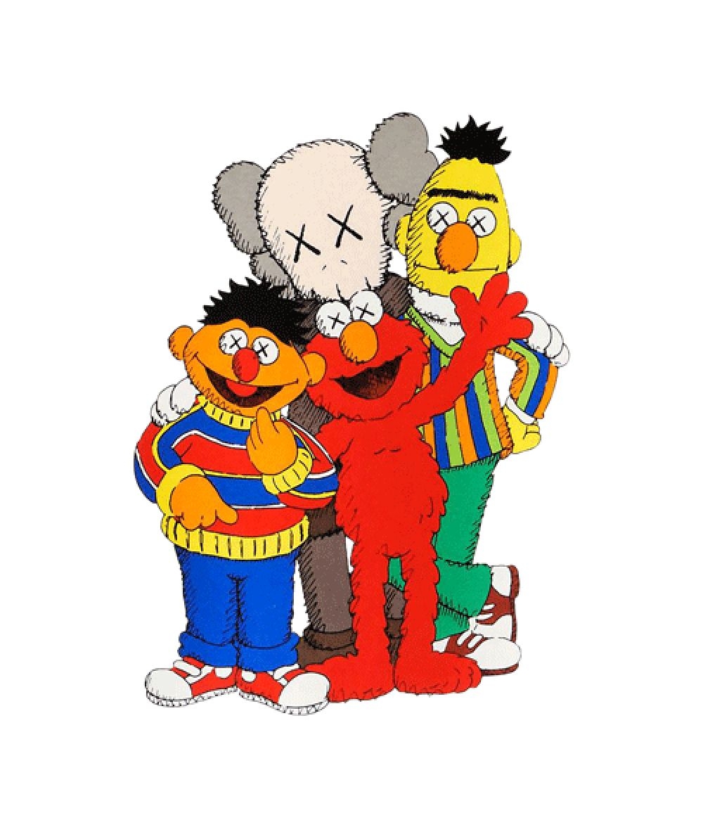 1000x1180 Kaws X Sesame Street Family Collab T Shirt Unisex For Men Women. Kaws wallpaper, Kaws iphone wallpaper, Elmo wallpaper, Phone