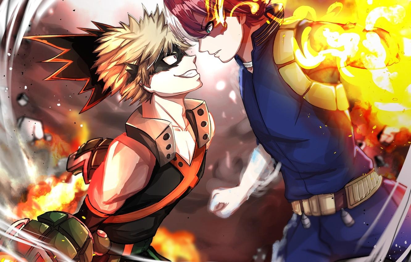 1340x850 Wallpaper guys, My Hero Academia, Boku No Hero Academy, Desktop