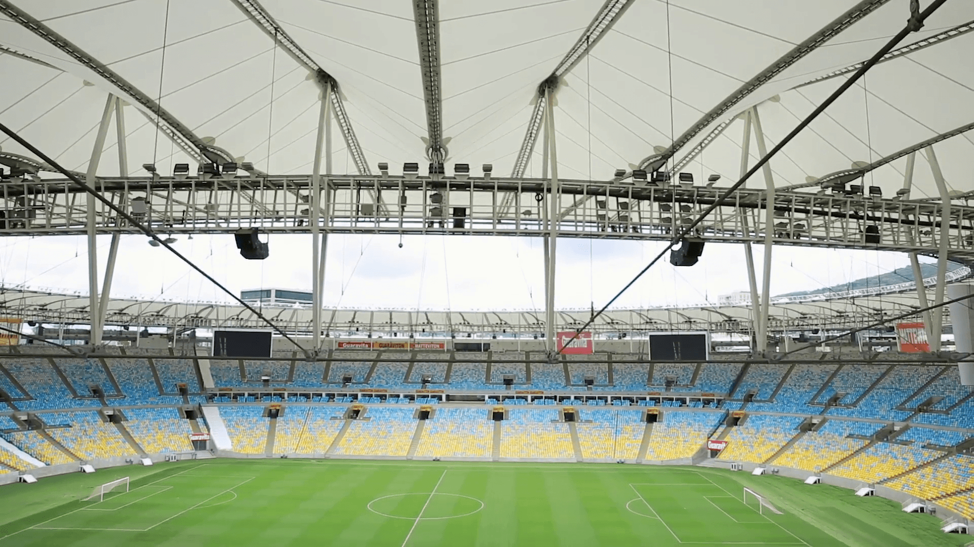 1920x1080 The famous Maracana Stadium in Rio de Janeiro, Brazil. Stock Video, Desktop