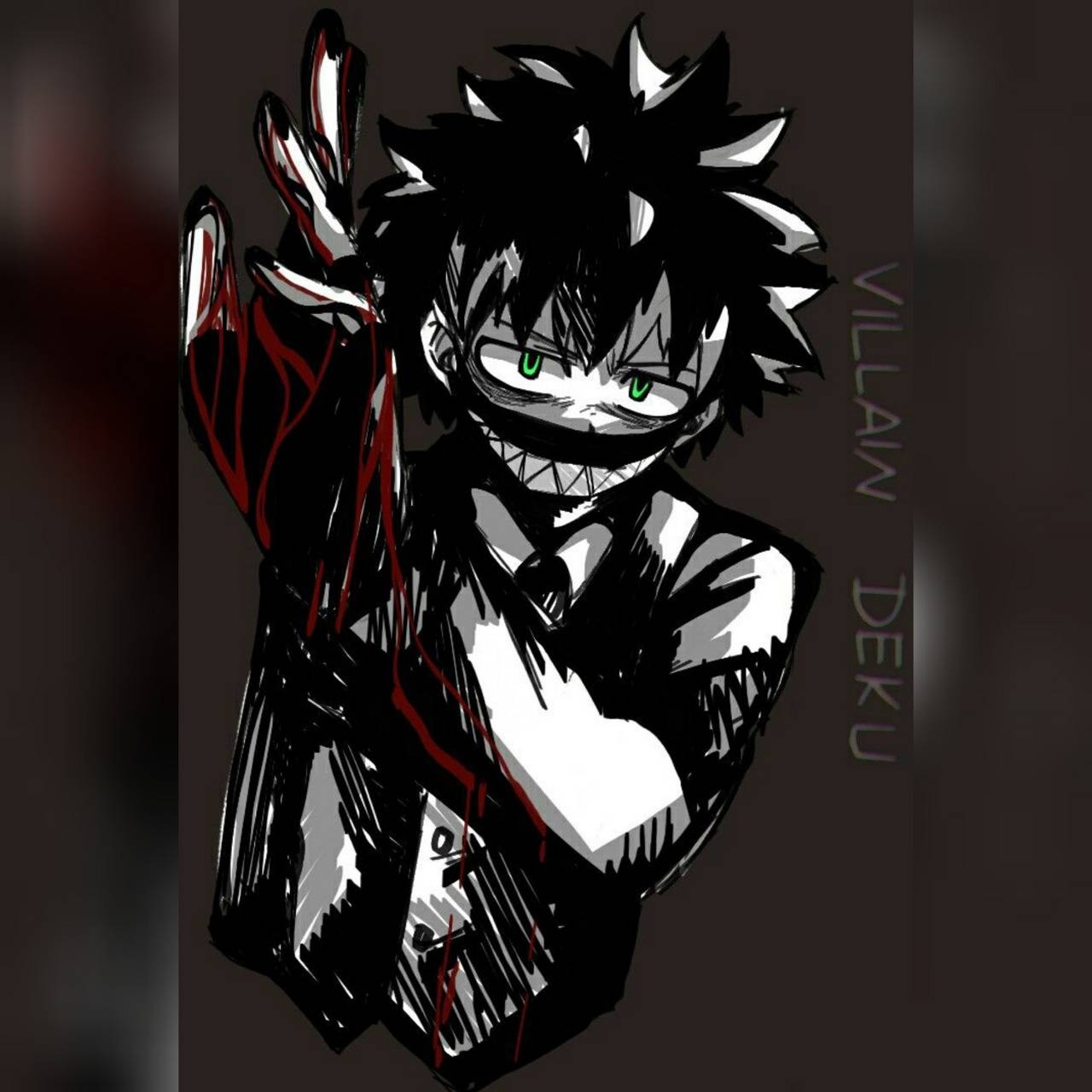 1280x1280 Villain Deku Wallpaper, Phone