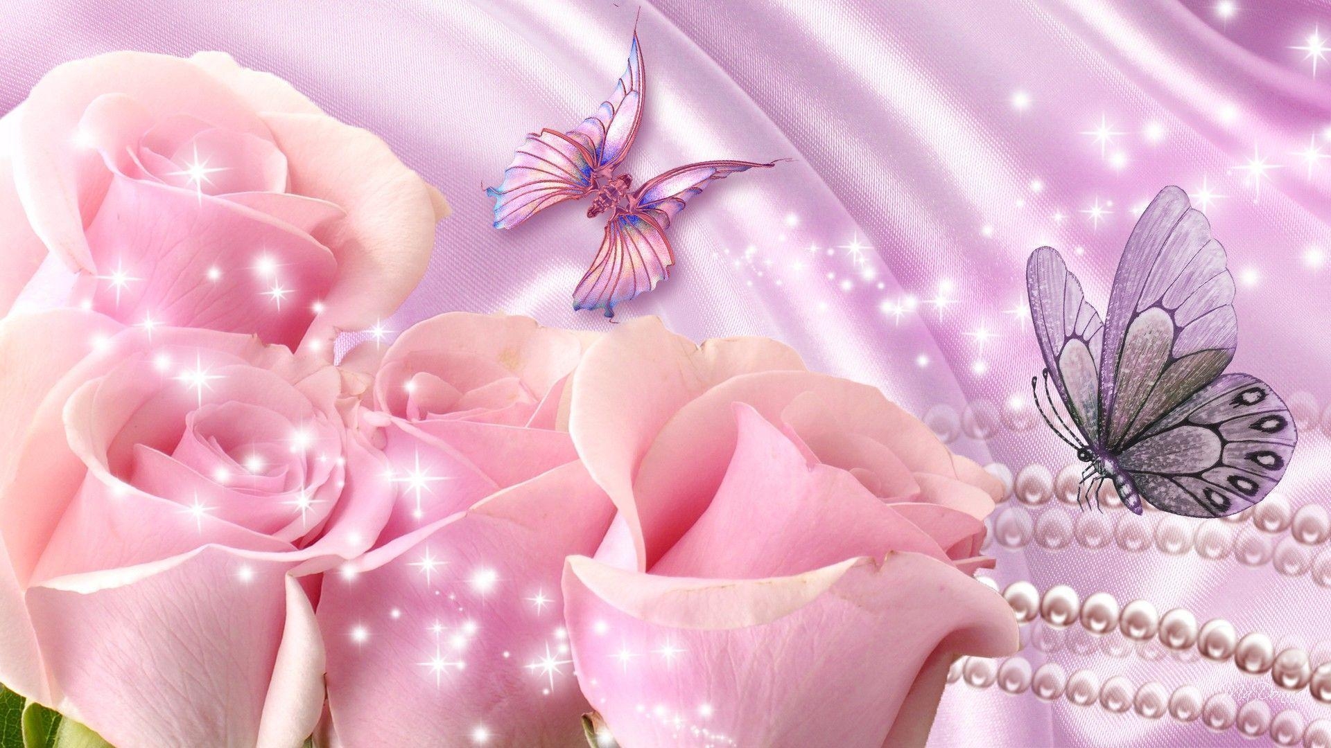 1920x1080 Hd Pink Roses Wallpaper, Desktop