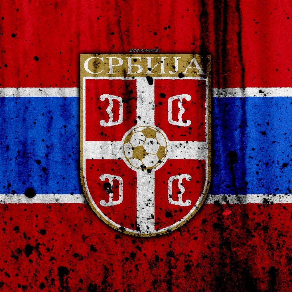 1030x1030 Download wallpaper Serbia national football team, 4k, logo, Phone