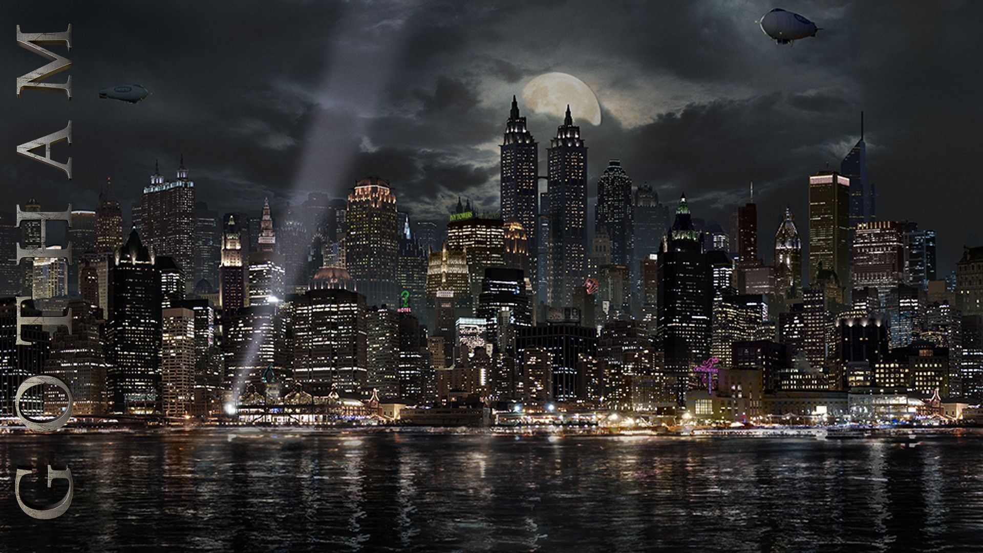 1920x1080 Gotham Background. Gotham City Wallpaper, Gotham Penguin Wallpaper and Gotham Central Wallpaper, Desktop