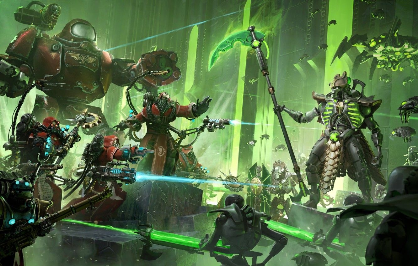 1340x850 Wallpaper tomb, Necrons, Warhammer, Warhammer necrons, Lord, Desktop