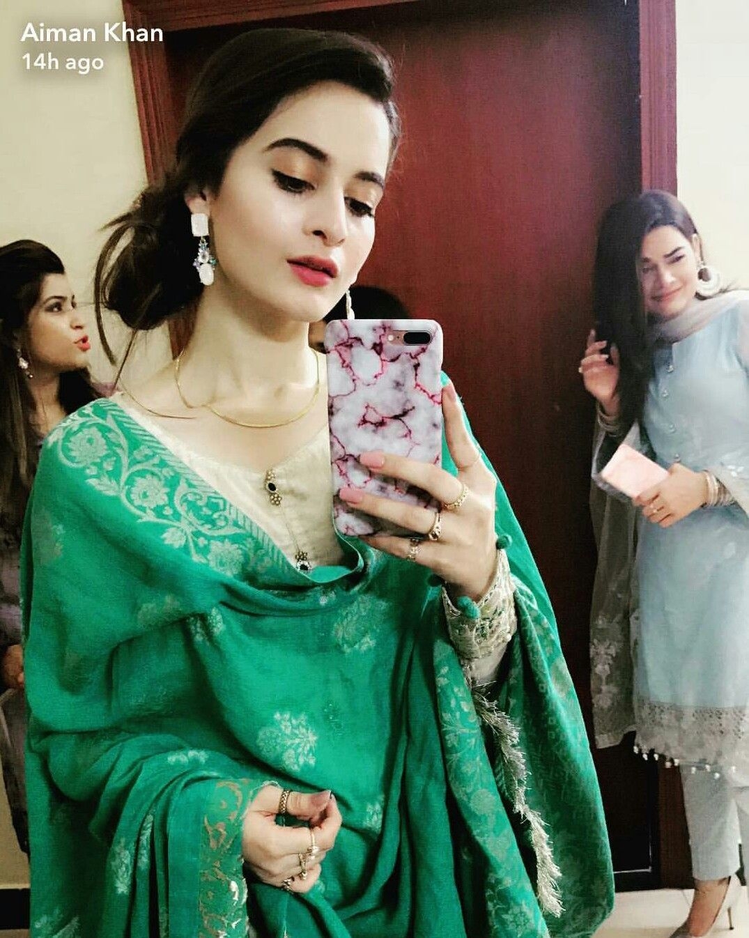 1080x1350 Beautiful Aiman Khan First Day on Eid Ul Fiter! Snapchat Selfie, Phone