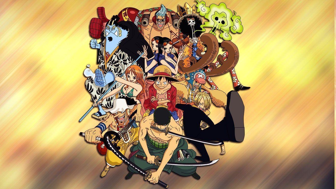 1370x770 One Piece, Monkey D. Luffy, Roronoa Zoro, Sanji, Nico Robin, Usopp, Desktop