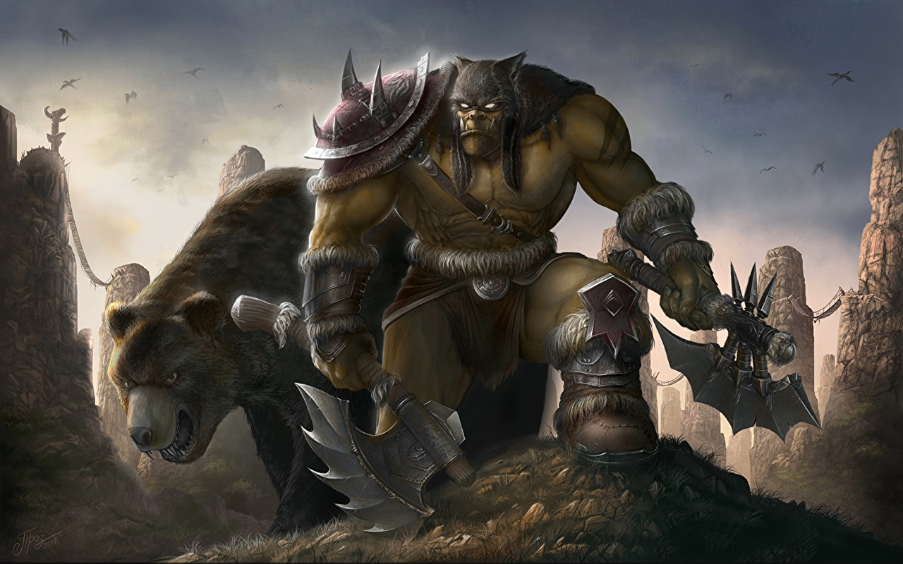 1280x800 Wallpaper World of WarCraft Orc Games, Desktop