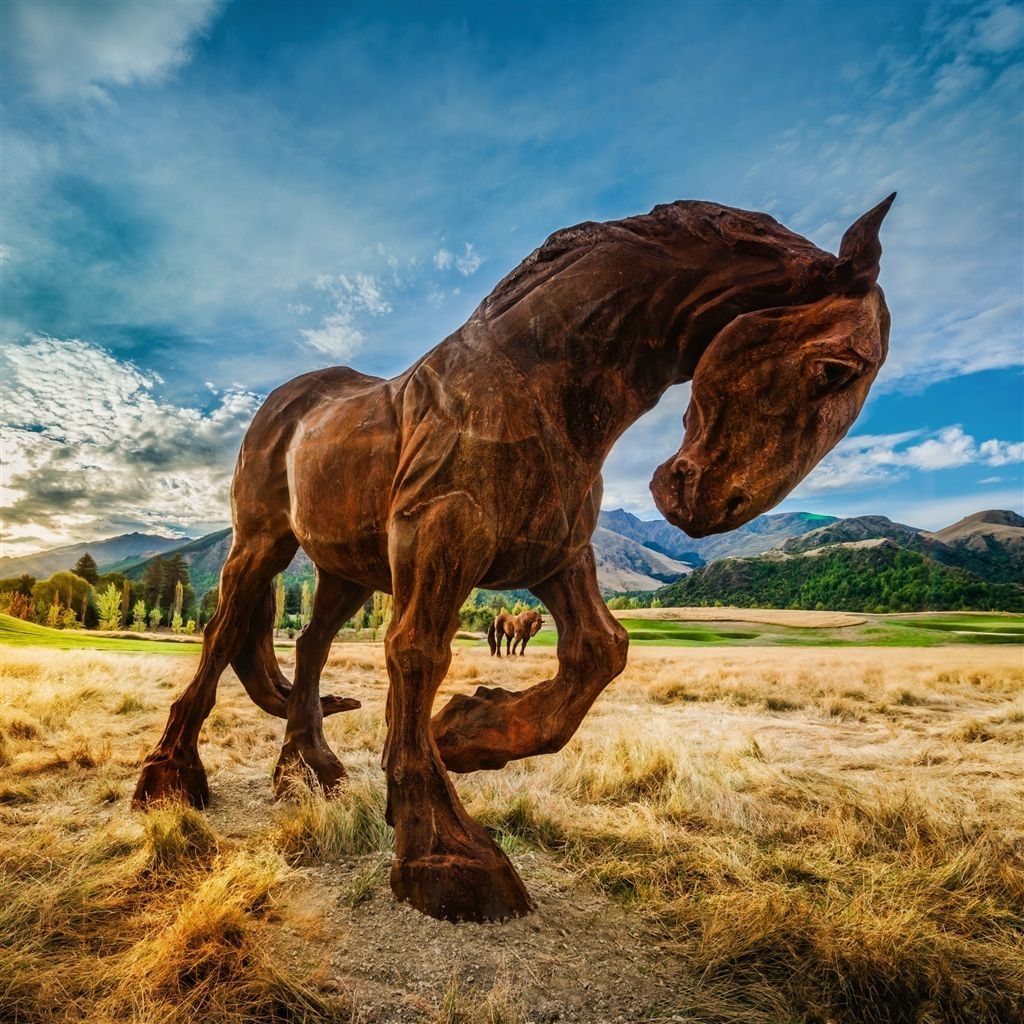 1030x1030 Wild Horse In Grassland iPad Air Wallpaper Free Download, Phone