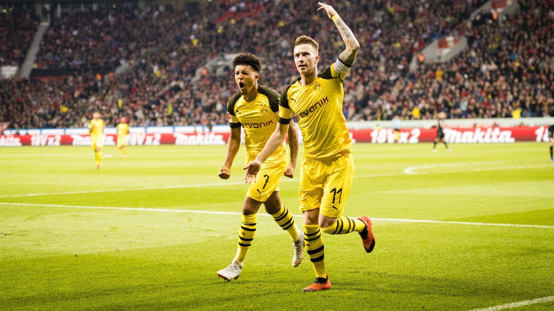 1920x1080 Bundesliga. Jadon Sancho fulfilling his dream alongside idol, Desktop