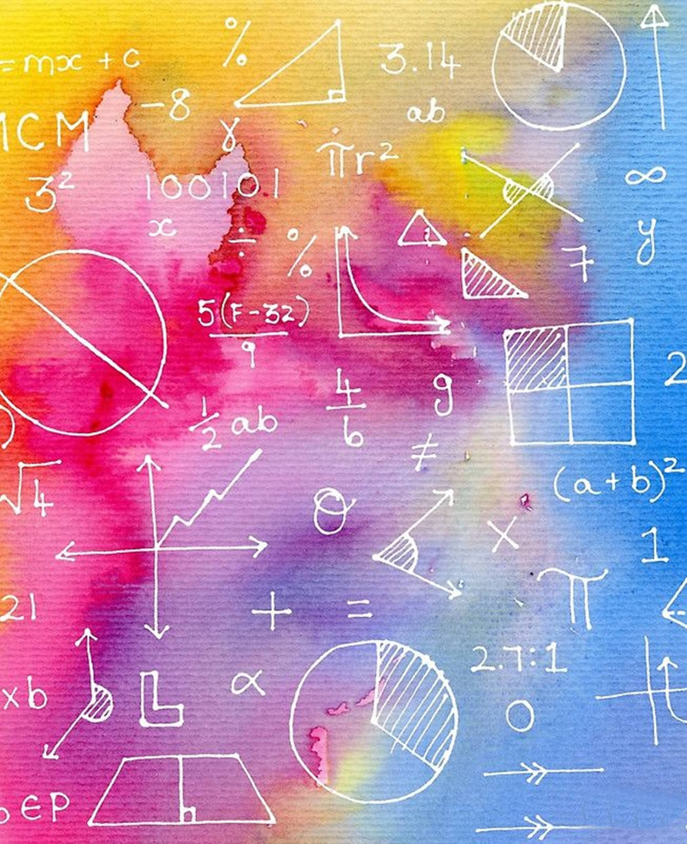 1000x1230 Download Mathematics Colorful Equations, Phone