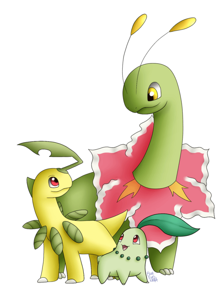 780x1040 We Are Family, Bayleef, Meganium, Phone