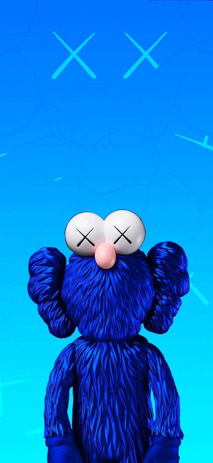 700x1520 Kaws Wallpaper Blue. Kaws wallpaper, Kaws iphone wallpaper, Hypebeast iphone wallpaper, Phone