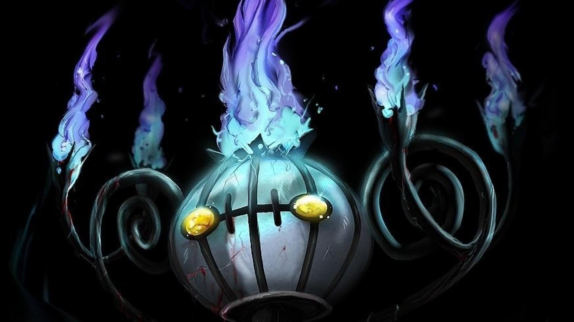 1920x1080 Pokemon digital art artwork chandelure wallpaper, Desktop